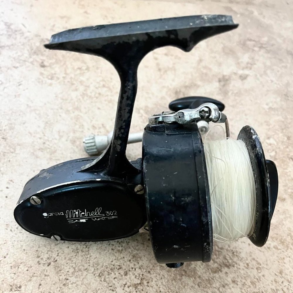 Vintage Garcia Mitchell Ocean Salt Water 302 Fishing Reel (Rare,No Red Cap)